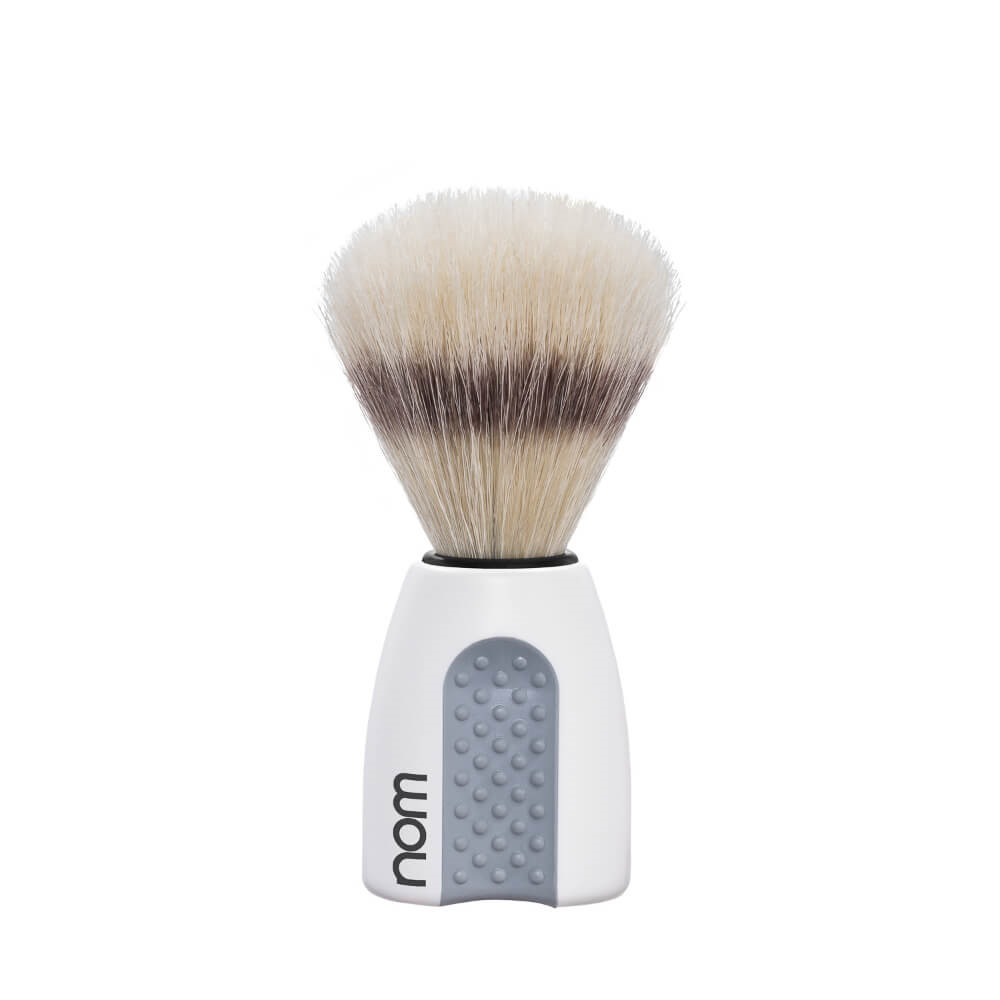 Se nom ERIK Barberkost, Natural Bristle, White hos Proshave